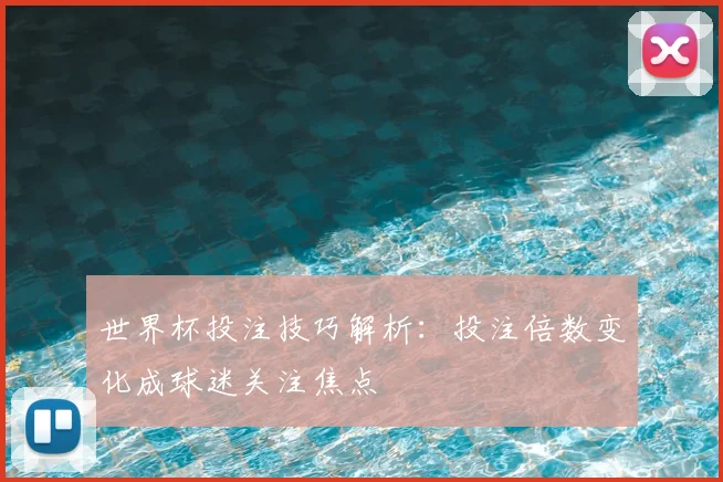 世界杯投注技巧解析:投注倍数变化成球迷关注焦点