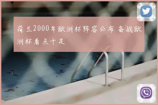 荷兰2000年欧洲杯阵容公布 备战欧洲杯看点十足